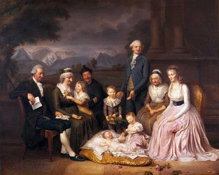 Pierre-Nicolas Legrand Die Familie des Tuchherrn Samuel Brunner Spain oil painting art